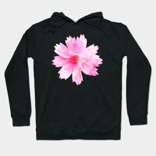 Pink waves flower Hoodie